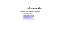 Tablet Screenshot of lockerman.info